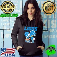 Detroit Lions Peanuts Snoopy Charlie Brown And Woodstock shirt