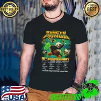 DreamWorks Kung Fu Panda 16th Anniversary 2008 – 2024 Thank You For The Memories Shirt