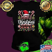 Family Christmas 2023 Matching Family Christmas Xmas Squad T-Shirt Ladies tee