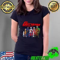 Gatchaman vintage movie 5 version Japanese animated franchise about a five-member superhero ninja team T-Shirt