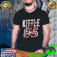 George Kittle American football tight end for the San Francisco 49ers Player Name T-Shirt