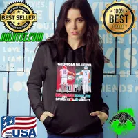 Georgia Bulldogs And Philadelphia Eagles On Saturdays On Sunday Player Signature Shirt Hoodie