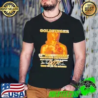 Goldfinger 60th Anniversary 1964 – 2024 Sean Connery And Honor Blackman Thank You For The Memories Shirt Guys V Neck