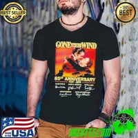 Gone with the Wind 85th anniversary 1939 2024 signatures s Guys V Neck