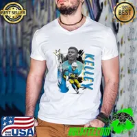 Joshua Kelley American football running back for the Los Angeles Chargers T-Shirt Guys V Neck