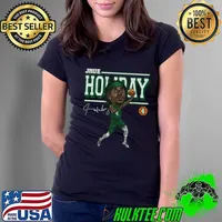 Jrue Holiday American professional basketball player for the Boston Celtics Signature Cartoon T-Shirt Ladies Tee