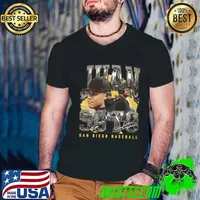 Juan Soto Dominican professional baseball outfielder for the San Diego Padres signature T-Shirt Guys V Neck