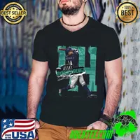 Julio Rodriguez Seattle Rough Signature professional baseball center fielder for the Seattle Mariners T-Shirt Guys V Neck