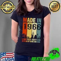 Made In 1966 Limited Edition 58 Years Of Being Awesome Vintage T-Shirt