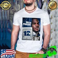 Micah Parsons 11 Putting Himself In The Record Books Next To The Minister Of Defense s Guys V Neck