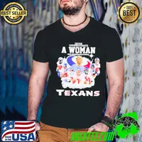Never Underestimate A Woman Who Understands Football And Loves Houston Texans Signatures Shirt Guys V Neck