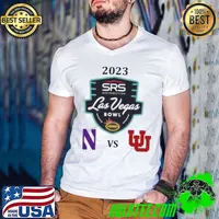 Northwestern Wildcats Vs Utah Utes Football 2023 SRS Distribution Las Vegas Bowl Shirt Guys V Neck