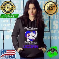 Real women love basketball smart women love the UConn Huskies s Hoodie