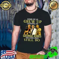 Some of us grew up listening to George Jones the cool one still do T-Shirt Guys V Neck
