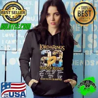 The lord of the rings 23 years of release 2001 2024 thank you for the memories signature s Hoodie