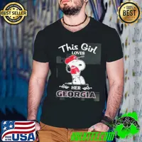 This Girl Loves Her Georgia Bulldogs X Peanuts Snoopy Shirt