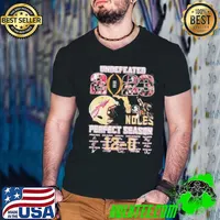 Undefeated 2023 Go Noles Perfect Season 12 0 Florida State Seminoles Signatures Shirt Guys V Neck