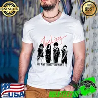 Vintage Music Tour Band Guitar album show Thin Lizzy Do Anything You Want To rock hip hop hard rock T-Shirt Guys V Neck