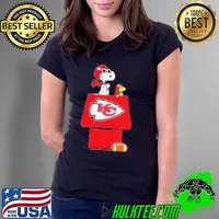 Vintage Snoopy And Woodstock Kansas City Chiefs Shirt Ladies Tee
