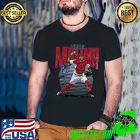 Yadier Molina Puerto Rican former professional baseball catcher St. Louis Rise T-Shirt Guys V Neck