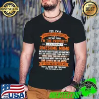 Yes i'm a stubborn daughter but not yours the property awesome mama never find your body T-Shirt Guys V Neck