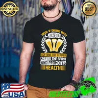 Beer If Drunk With Moderation Softens The Temper Cheers The Spirit And Promotes Health T-Shirt Guys V Neck