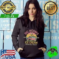 Big worm's ice cream whatchu want est 1995 vintage sunset T-Shirt Hoodie