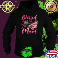 Blessed To Be Called Mom Flower Butterflies Mothers Day T-Shirt Hoodie