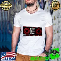 Blood Sugar Red Hot Chili Peppers Tour Sticker 1991 LA Sports Arena T-Shirt Guys V Neck