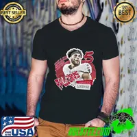 Drake London American football wide receiver for the Atlanta Falcons T-Shirt Guys V Neck