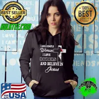 I am a simple woman I love Las Vegas Raiders and believe in Jesus s Hoodie