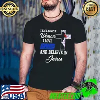 I-am-a-simple-woman-I-love-New-York-Giants-and-believe-in-Jesus-s Guys V Neck