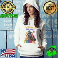 I Crushed 100 Days Of School Dirt Bike For Boys Watercolor T-Shirt