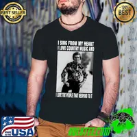 I sing from my heart love country music and love the people George Jones T-Shirt Guys V Neck