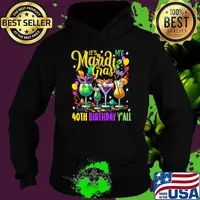 It's My Mardi Gras Birthday Y'all Mardi Gras Carnival Birthday New Orleans T-Shirt Hoodie