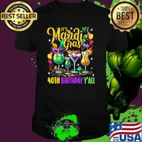 It's My Mardi Gras Birthday Y'all Mardi Gras Carnival Birthday New Orleans T-Shirt Unisex