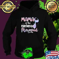 Mermaid Mama Of The Birthday Magical Fairy Girl T-Shirt Hoodie