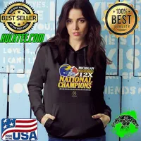 Michigan Wolverines 12X Time National Champions 1901 2023 Shirt