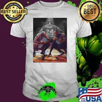 Basketball Game NBA Poster Lebron And Jordan Pays Tribute To Kobe Bryant Mamba Forever Shirt (watermarked) Unisex