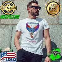 Best caregivers Earn Their Wings Everyday Wings Symbol American Flag shirt