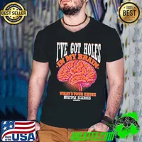 Best i've got holes in my brain what's your exuse multiple sclerosis awareness s Guys V Neck