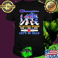 Champion Buffalo Bills 4x AFC East Division Champions Let’s Go Bills Signatures Shirt
