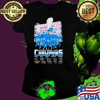Detroit Lions Super Bowl LVIII 2024 Champions Signatures Shirt Ladies tee