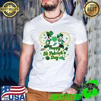 Mickey and Minnie happy St Patrick’s Day shirt