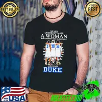 Never Underestimate a Woman who understands Basketball and loves Duke 2024 Signatures Shirt