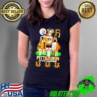 Nice pittsburgh City of Champions Steelers Penguins Pirates 6X and 5X Champs sh Ladies Tee