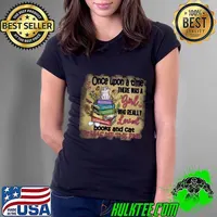 Once upon a time there was a girl who really loved books and cat it was me the end T-Shirt Ladies Tee