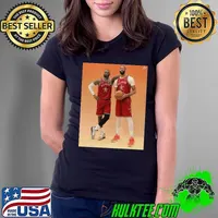 Photoshoot Fresh Dynamic Duo Lebron James-the King And Anthony Davis-ad Of Los Angeles Lakers In Nba All-star 2024 s Ladies Tee