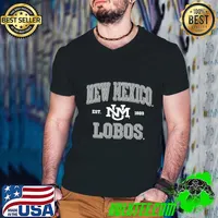 The University of New Mexico UNM Pride The University of New Mexico Est.1889 T-Shirt Guys V Neck