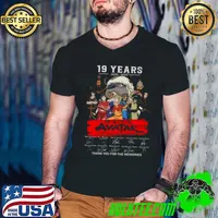 19 Years 2005 – 2024 Avatar The Last Airbender Thank You For The Memories Signatures s Guys V Neck
